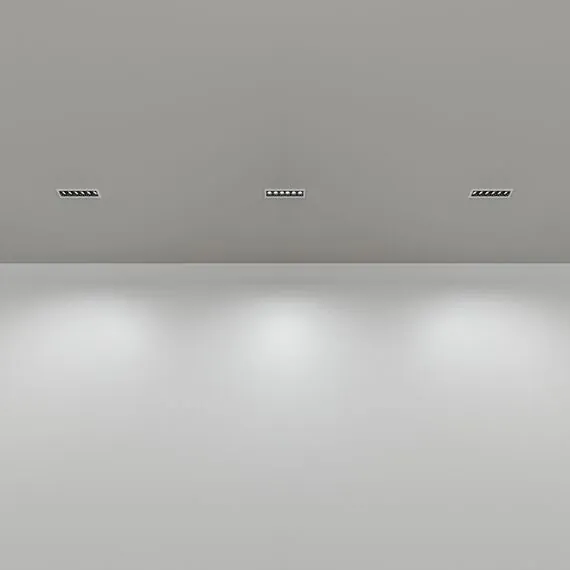 Denkirs DK2514-WB Встраиваемый светильник SPACE со светодиодом L126mm 220V 10W 38° 4000К IP20 белый/черный алюминий, изображение 4