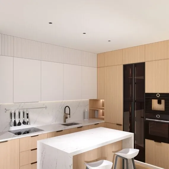 Denkirs DK2510-WB Встраиваемый светильник SPACE со светодиодом d65 220V 8W 38° 4000К IP20 белый/черный алюминий, изображение 7