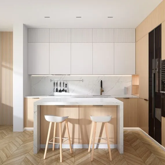 Denkirs DK2514-WB Встраиваемый светильник SPACE со светодиодом L126mm 220V 10W 38° 4000К IP20 белый/черный алюминий, изображение 7