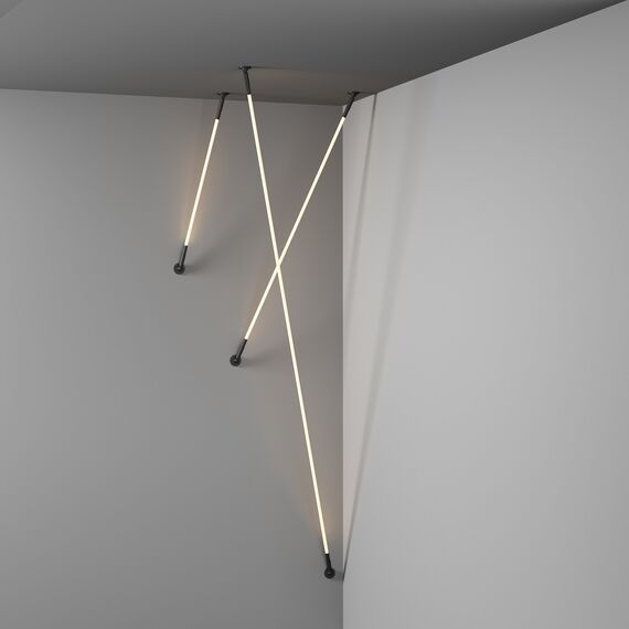 Denkirs DK7503-BK Cветильник-трос в оплетке FLEX со светодиодом 3м 24V DC 52W 360° 3000К IP20 черный, изображение 2