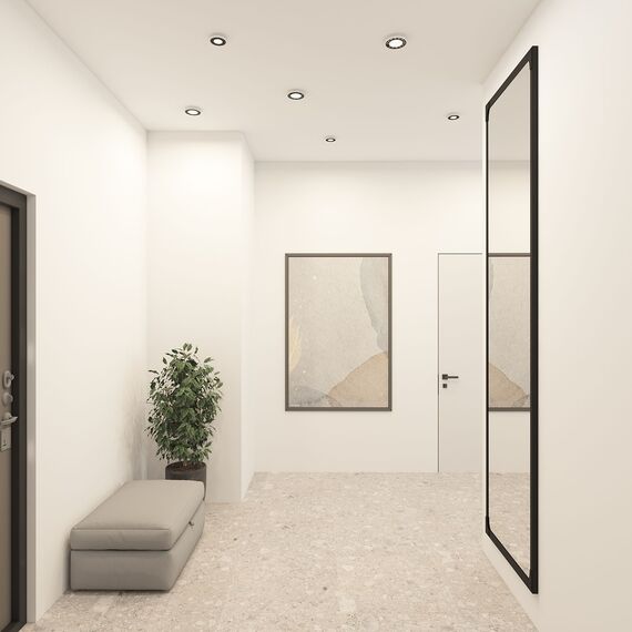 Denkirs DK2440-WB Встраиваемый светильник DUAL 5+5 Вт, LED 4000K, IP 20, d90mm, белый/черный, алюминий/акрил, изображение 5