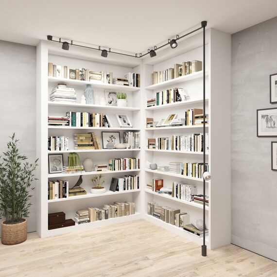 Denkirs DK5540-BK Поворотный светильник для трека-ремня Belty, серия Spot, со светодиодом, D100*H107мм, 48V DC, 12W, RA90, 38°, 4000K, IP20, черный, алюминий, изображение 6