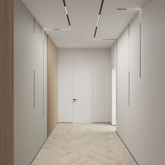 Denkirs DK8015-BK Угловой трековый светильник SMART LINEAR со светодиодом, L312*312, 220V, 18W, 3000-6000К, IP20, черный, алюминий, изображение 5