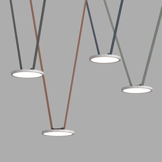 Denkirs DK5566-WH+BK Cветильник для трека-ремня Belty, серия Flow, со светодиодом, D168*H29.5мм, 48V DC, 10W, RA90, 120°, 4000K, IP20, белый с черным, алюминий, изображение 3