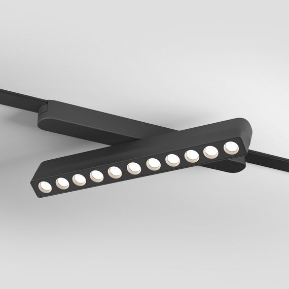 Denkirs DK5338-BK Светильник для трека Air, серия Grill 4000 со светодиодом, L230*W26*H60мм, 48V DC, 12W, RA?90, 36°, 4000K, IP20, черный, алюминий, изображение 2