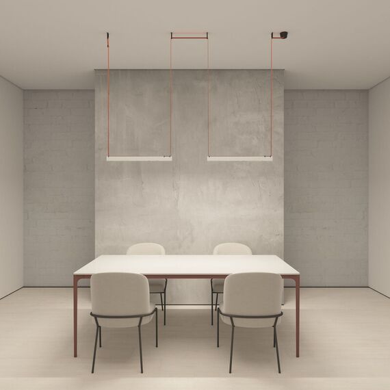 Denkirs DK5573-WB Cветильник для трека-ремня Belty, серия Grill, со светодиодом, L642*W40*H45мм, 48V DC, 24W, RA90, 24°, 3000K, IP20, белый с черным, алюминий, изображение 5