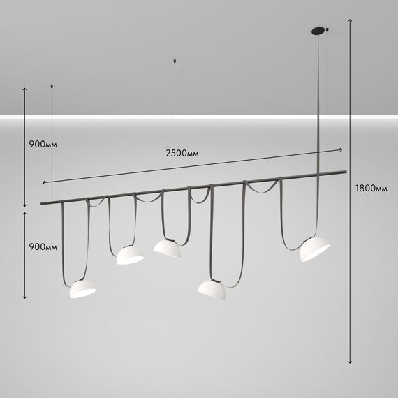 Denkirs Комплект ременной трековой системы Belty на штанге Rod, изображение 4