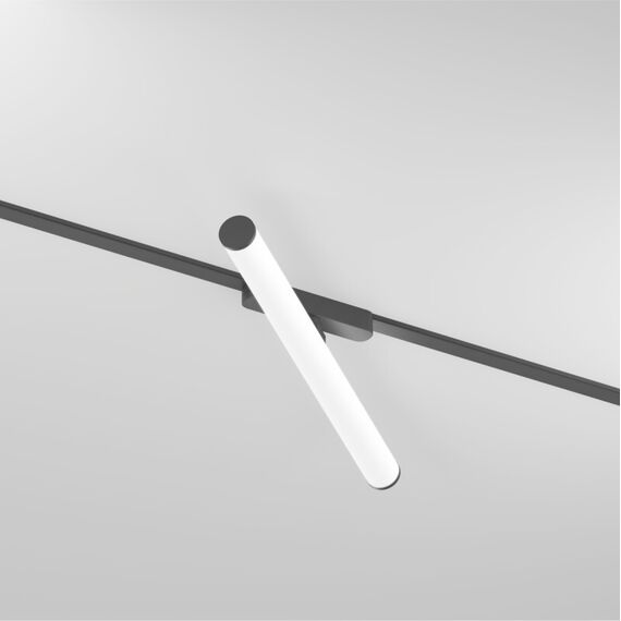 Denkirs DK5355-BK Светильник для трека Air, серия Ray 4000 со светодиодом, L500*W35*H79mm,?33, 48V DC, 12W, RA?90, 120°, 4000K, IP20, черный, алюминий