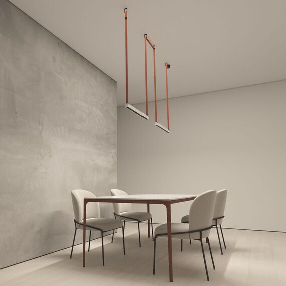 Denkirs DK5572-WB Cветильник для трека-ремня Belty, серия Grill, со светодиодом, L642*W40*H45мм, 48V DC, 24W, RA90, 24°, 4000K, IP20, белый с черным, алюминий, изображение 4