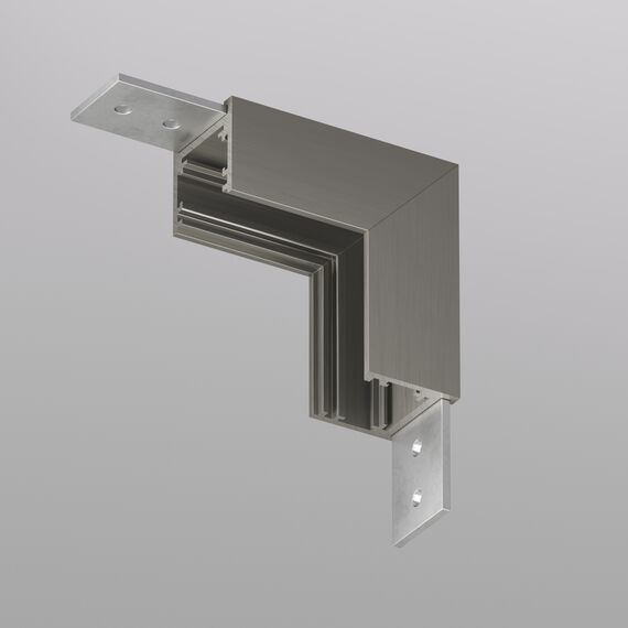 Denkirs TR5732-DN Угловой элемент для трека SHINE BASE 90° стена-потолок, темный никель, алюминий