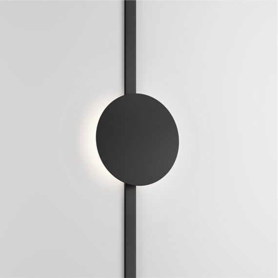 Denkirs DK5350-BK Светильник для трека Air, серия Reflex 4000 со светодиодом, ?180*H23мм, 48V DC, 5W, RA?90, 120°, 4000K, IP20, черный, алюминий