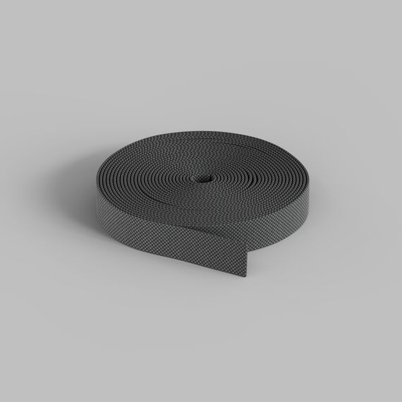 Denkirs TR5501-DG Гибкий трек-ремень Belty, серия Base, 10м, 48V DC, IP20, тёмно-серый, ткань, медь