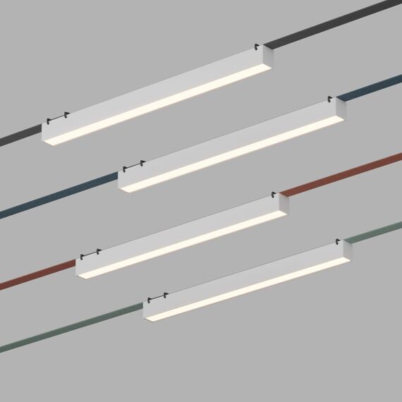 Denkirs DK5577-WH Cветильник для трека-ремня Belty, серия Linear, со светодиодом, L642*W40*H45мм, 48V DC, 24W, RA90, 120°, 3000K, IP20, белый, алюминий, изображение 2