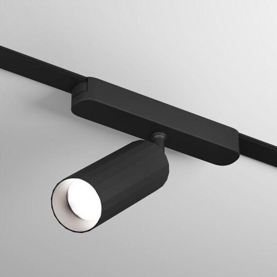 Denkirs DK5340-BK Светильник для трека Air, серия Spot 4000 со светодиодом, ?40*H147мм, 48V DC, 7W, RA?95, 24°, 4000K, IP20, черный, алюминий