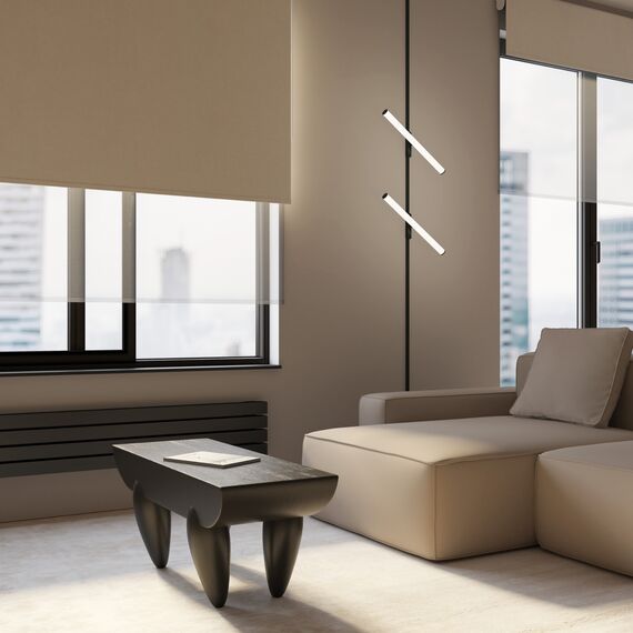 Denkirs DK5355-BK Светильник для трека Air, серия Ray 4000 со светодиодом, L500*W35*H79mm,?33, 48V DC, 12W, RA?90, 120°, 4000K, IP20, черный, алюминий, изображение 4