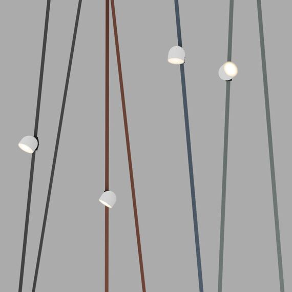 Denkirs DK5543-WH+BK Поворотный светильник для трека-ремня Belty, серия Spot, со светодиодом, D100*H107мм, 48V DC, 12W, RA90, 120°, 3000K, IP20, белый с черным, алюминий, изображение 4