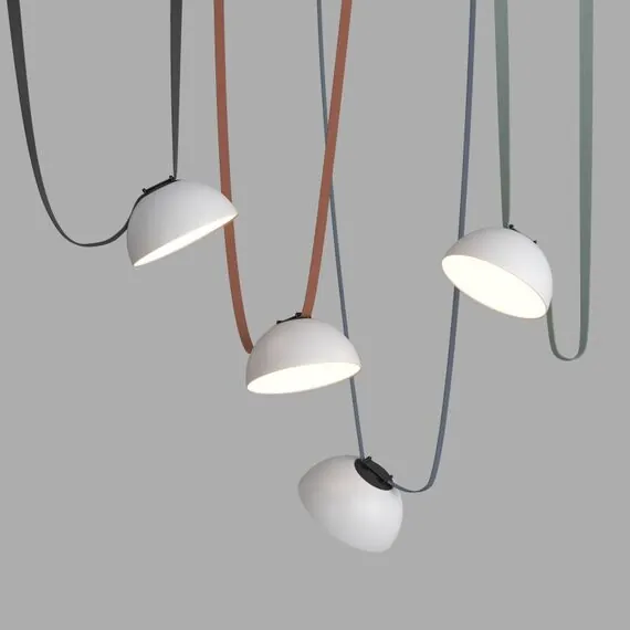 Denkirs DK5560-WH+BK Cветильник для трека-ремня Belty, серия Flow, со светодиодом, D220*H117мм, 48V DC, 24W, RA90, 120°, 4000K, IP20, белый с черным, алюминий, изображение 3