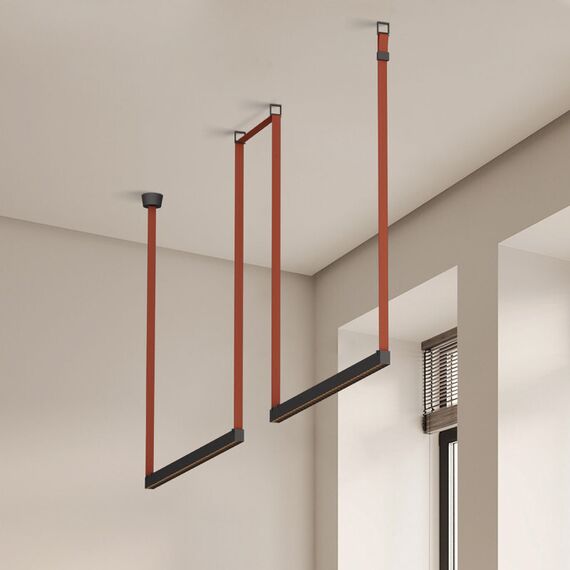 Denkirs DK5573-BK Cветильник для трека-ремня Belty, серия Grill, со светодиодом, L642*W40*H45мм, 48V DC, 24W, RA90, 24°, 3000K, IP20, черный, алюминий, изображение 4