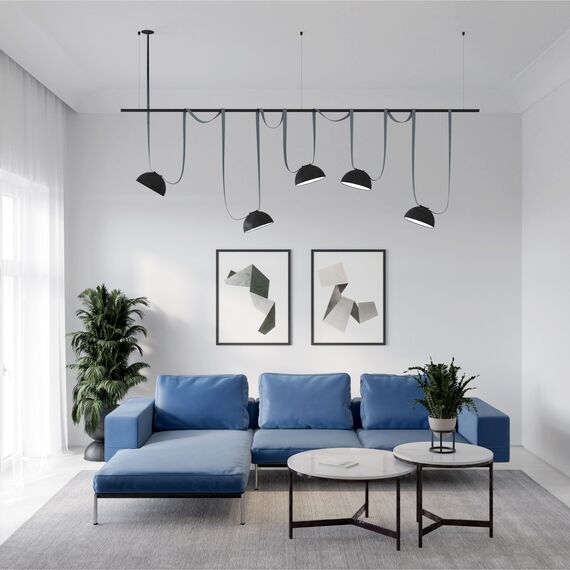 Denkirs TR5536-BK Крепление-зажим для трека-ремня Belty на штанге Rod, IP20, черный, пластик, изображение 7