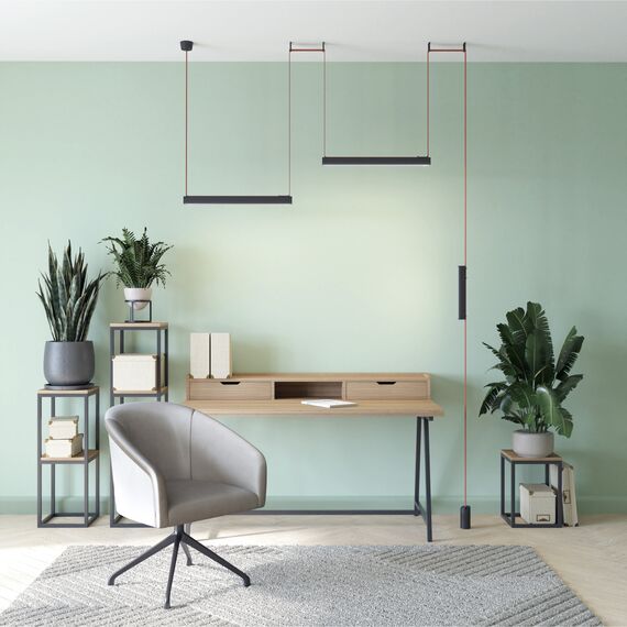 Denkirs DK5576-BK Cветильник для трека-ремня Belty, серия Linear, со светодиодом, L642*W40*H45мм, 48V DC, 24W, RA90, 120°, 4000K, IP20, черный, алюминий, изображение 4