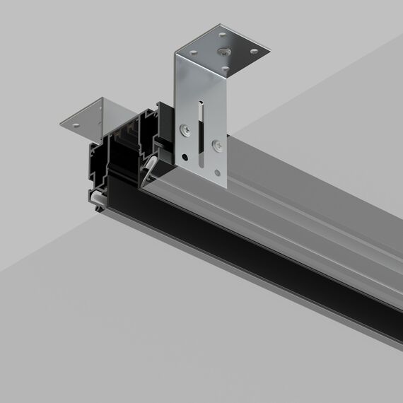 Denkirs TR2023-BK Профиль-трек SMART ONE, для натяжных потолков, 3 м, алюминий, черный, изображение 2