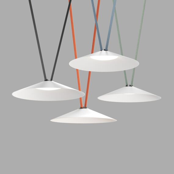 Denkirs DK5668-WH+BK Cветильник для трека-ремня Belty Smart, серия Flow, со светодиодом, D600*H122мм, 48V DC, 24W, RA90, 120°, 2700-6500K, IP20, белый с черным, алюминий, изображение 2