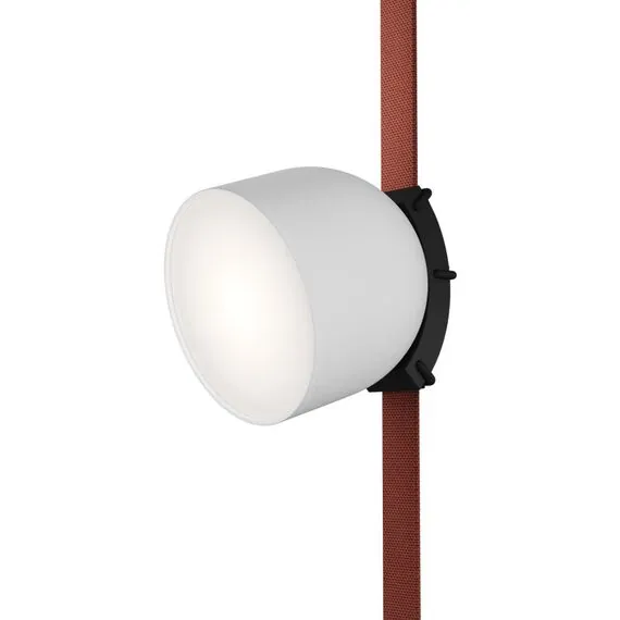 Denkirs DK5642-WH+BK Поворотный светильник для трека-ремня Belty Smart, серия Spot, со светодиодом, D100*H107мм, 48V DC, 12W, RA90, 120°, 3000-5700K, IP20, белый с черным, алюминий, изображение 5