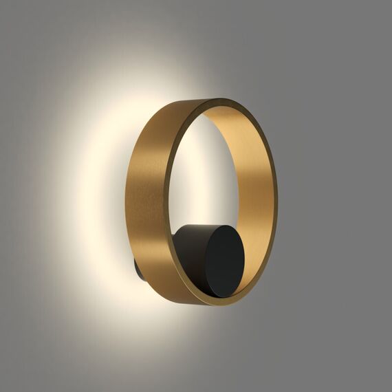 Denkirs DK5060-BK+SG Бра ORBIT, IP20, 3000К, LED, 10 Вт, черный + сатинированное золото, алюминий, изображение 3