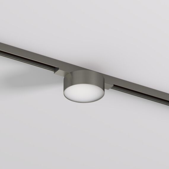 Denkirs DK5761-DN Светильник для трека SHINE FLOW со светодиодом, D74*H28, 48V DC, 6W, RA?90, 3000K, IP20, темный никель, алюминий, изображение 2