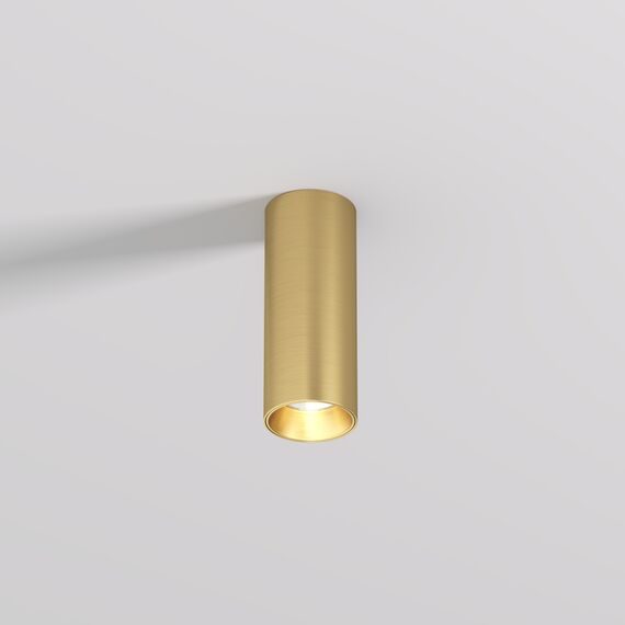 Denkirs DK2615-SB Накладной светильник SHINE TUBE со светодиодом, D45*H115, IP20, 3000К, 7W, RA?90, сатинированная латунь, алюминий