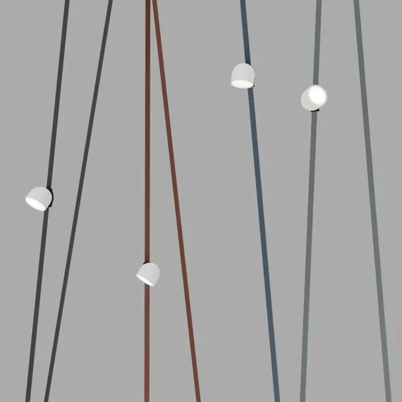 Denkirs DK5642-WH+BK Поворотный светильник для трека-ремня Belty Smart, серия Spot, со светодиодом, D100*H107мм, 48V DC, 12W, RA90, 120°, 3000-5700K, IP20, белый с черным, алюминий, изображение 4