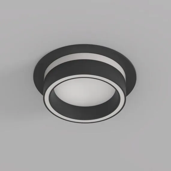 Denkirs DK2100-BK Встраиваемый светильник NIKO, IP 20, до 15 Вт, GX53, LED, черный, акрил, алюминий, изображение 2