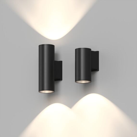 Denkirs DK9820-BK Настенный уличный светильник BORG, IP65, 10 Вт, 3000К, черный, алюминий, изображение 4