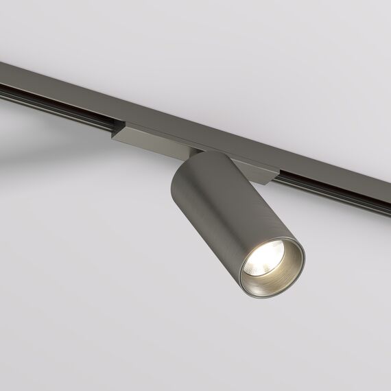 Denkirs DK5741-DN Светильник для трека SHINE SPOT со светодиодом, D45*H100, 48V DC, 10W, RA?90, 3000K, IP20, темный никель, алюминий