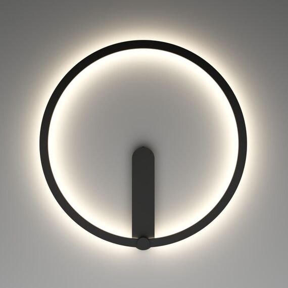 Denkirs DK5035-BK Бра ROUND со светодиодом, IP20, 24W, 3000/4000/6500K, черный, алюминий, изображение 4