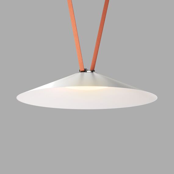 Denkirs DK5569-WH+BK Cветильник для трека-ремня Belty, серия Flow, со светодиодом, D600*H122мм, 48V DC, 24W, RA90, 120°, 3000K, IP20, белый с черным, алюминий