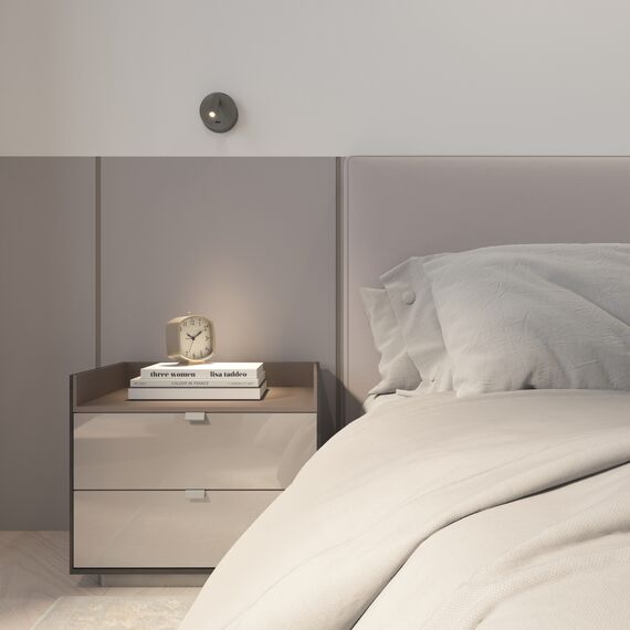 Denkirs DK5072-DN Бра SHINE WALL со светодиодом, D104*H68, IP20, 3000К, 3W, RA?90, темный никель, алюминий, изображение 9