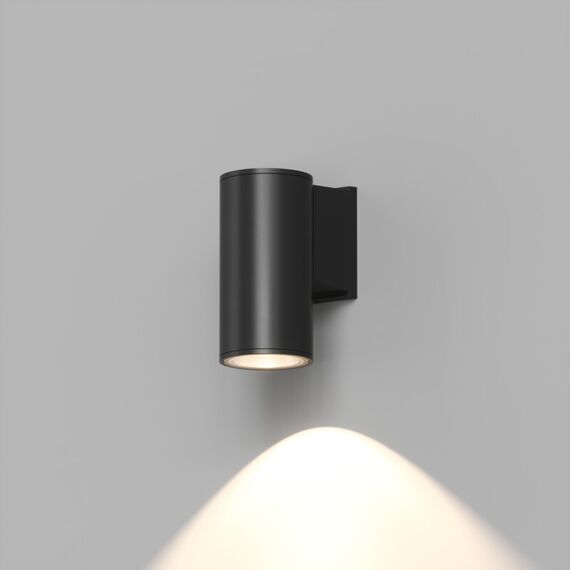 Denkirs DK9820-BK Настенный уличный светильник BORG, IP65, 10 Вт, 3000К, черный, алюминий