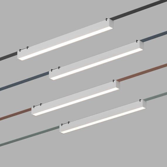 Denkirs DK5676-WH Cветильник для трека-ремня Belty Smart, серия Linear, со светодиодом, L642*W40*H45мм, 48V DC, 24W, RA90, 120°, 2700-6000K, IP20, белый, алюминий, изображение 2