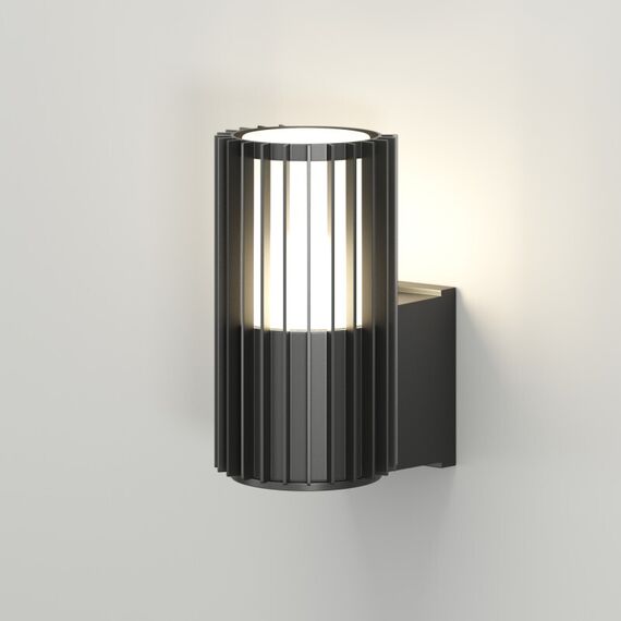 Denkirs DK9722-BK Настенный уличный светильник FARSUN, IP65, 1xE27, до 18 Вт, черный, алюминий