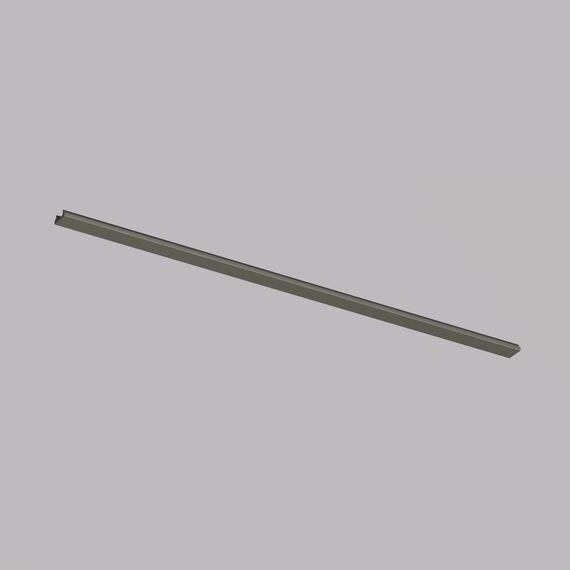 Denkirs TR5737-DN Декоративная заглушка желоба трека, 50см, для трека Shine, серия Base, темный никель, алюминий