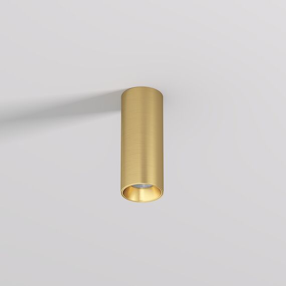 Denkirs DK2615-SB Накладной светильник SHINE TUBE со светодиодом, D45*H115, IP20, 3000К, 7W, RA?90, сатинированная латунь, алюминий, изображение 2