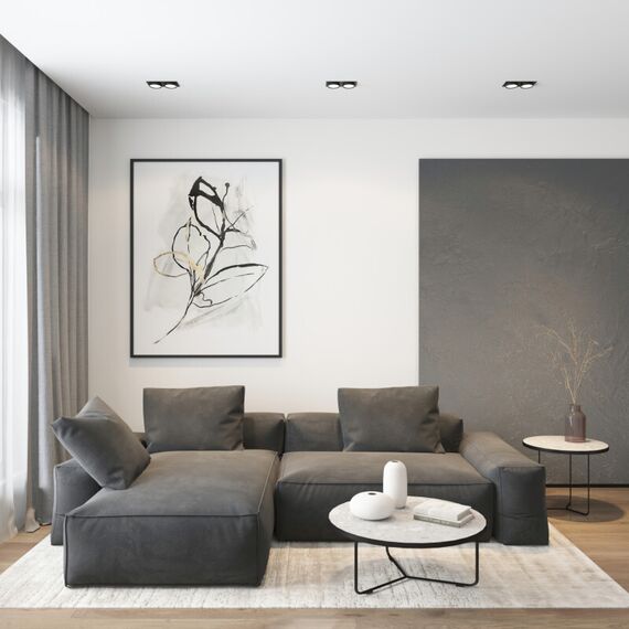 Denkirs DK2092-BK Встраиваемый светильник FLAT, IP 20, до 15 Вт, GX53, LED, черный, алюминий, изображение 5