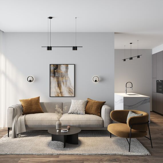 Denkirs DK5060-BK Бра ORBIT, IP20, 3000К, LED, 10 Вт, черный матовый, алюминий, изображение 6