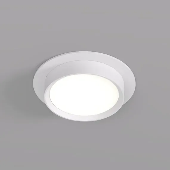 Denkirs DK2090-WH Встраиваемый светильник FLAT, IP 20, до 15 Вт, GX53, LED, белый, алюминий