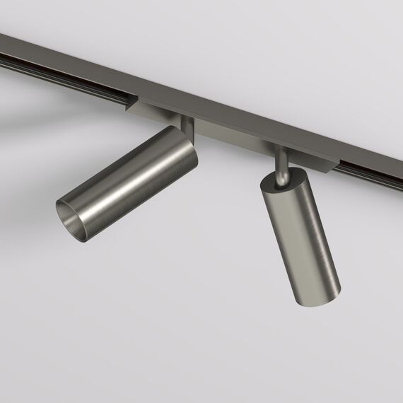 Denkirs DK5742-DN Светильник для трека SHINE SPOT со светодиодом, D35*H100, 48V DC, 8W*2 , RA?90, 3000K, IP20, темный никель, алюминий, изображение 3