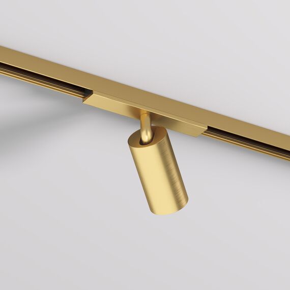 Denkirs DK5740-SB Светильник для трека SHINE SPOT со светодиодом, D35*H70, 48V DC, 6W, RA?90, 3000K, IP20, сатинированная латунь, алюминий, изображение 3