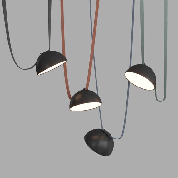 Denkirs DK5660-BK Cветильник для трека-ремня Belty Smart, серия Flow со светодиодом, D220*H117мм, 48V DC, 24W, RA90, 120°, 3000-5700K, IP20, черный, алюминий, изображение 3