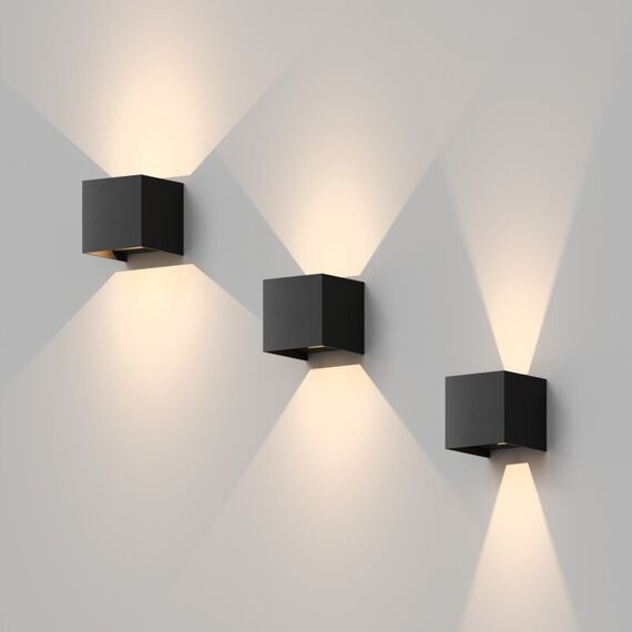 Denkirs DK9770-BK Настенный светодиодный уличный светильник MALBEC, IP54, 6 Вт, 3000K, черный, алюминий, изображение 4