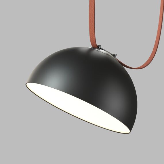 Denkirs DK5662-BK Cветильник для трека-ремня Belty Smart, серия Flow со светодиодом, D300*H171мм, 48V DC, 28W, RA90, 120°, 3000-5700K, IP20, черный, алюминий